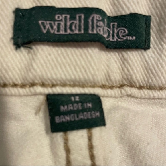 Wild Fable Highest Rise Cutoff Jean Shorts Off-White - Picture 3 of 6